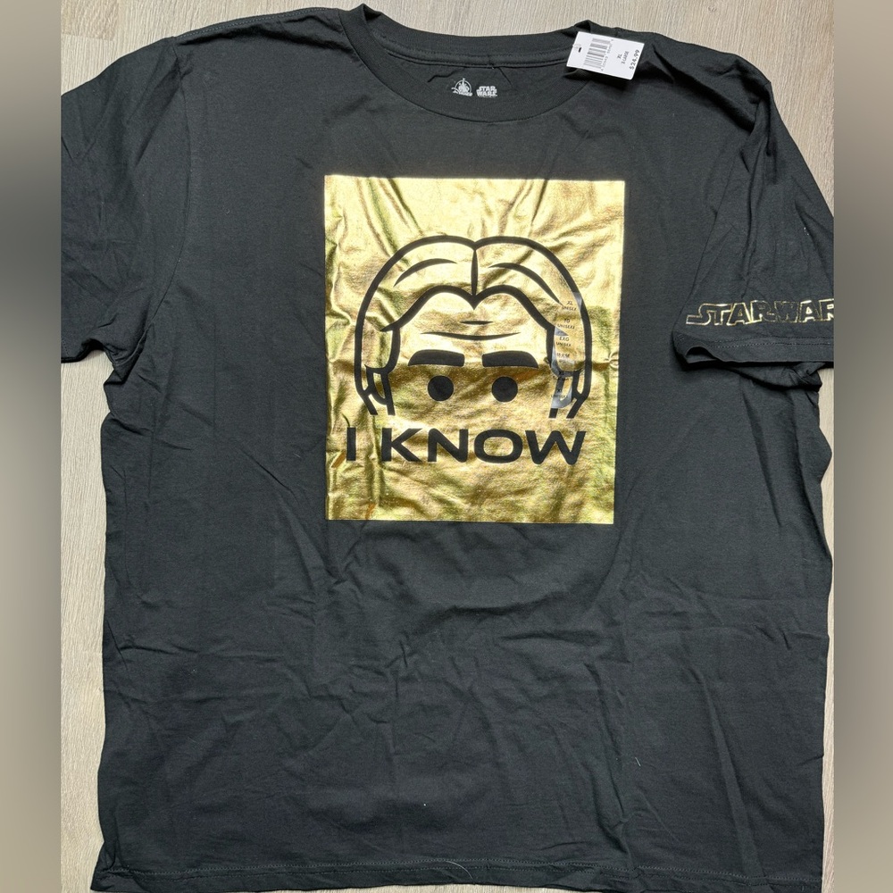 BNWT Disney Parks Star Wars I KNOW shirt Mens XL #starwars #disney